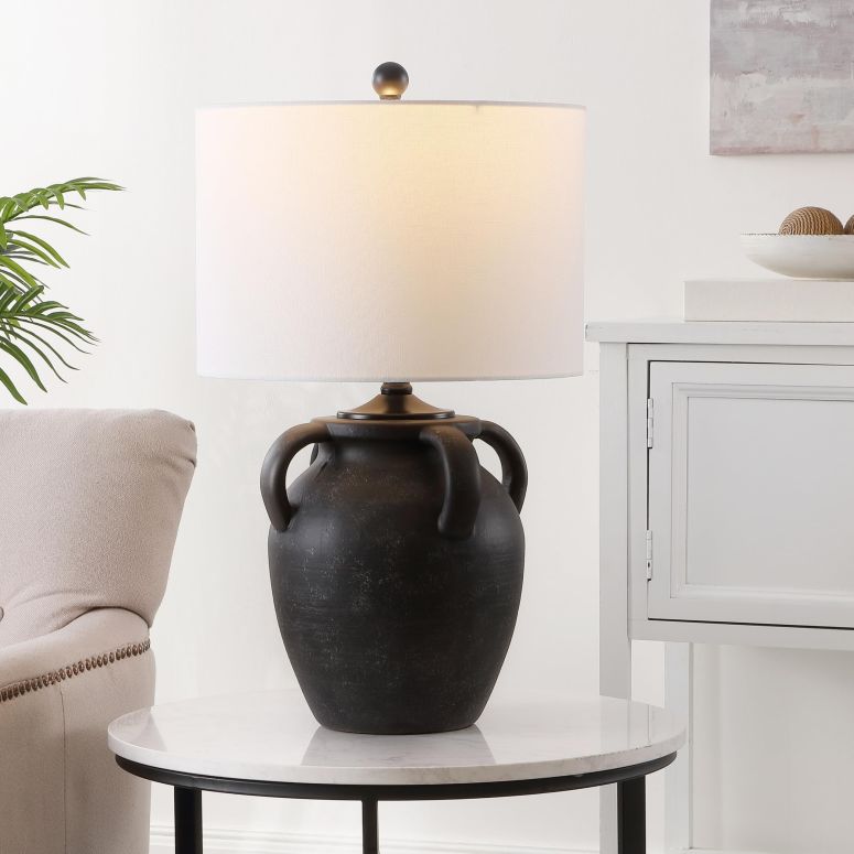 サファヴィヤ safavieh テーブルランプ サファビヤ サファヴィア SAFAVIEH Lighting Collection Rhynne Black 23-inch Table Lamp (LED Bulb Included) 【並行輸入品】|MJ-MARKET