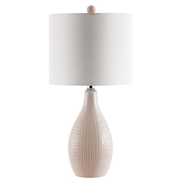 サファヴィヤ safavieh テーブルランプ サファビヤ サファヴィア Safavieh Lighting Collection Gremla Cream 25-inch Bedroom Living Room Home Office Desk Nightstand Table Lamp (LED Bulb Included) 【並行輸入品】