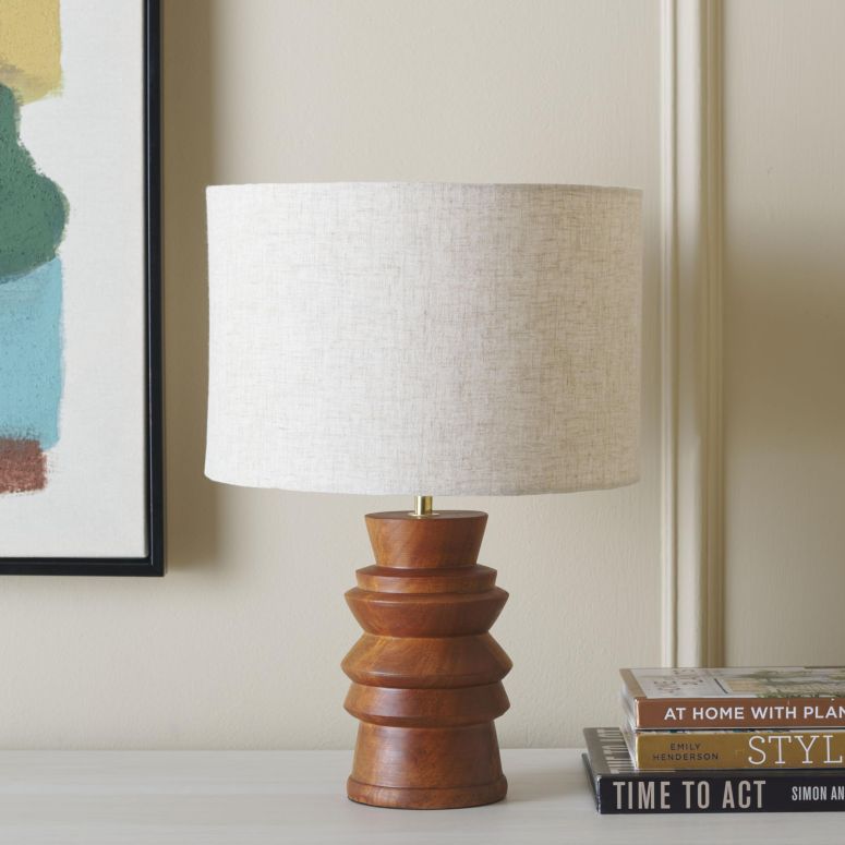 サファヴィヤ safavieh テーブルランプ サファビヤ サファヴィア SAFAVIEH Lighting Collection Rodi Walnut 17-inch Table Lamp (LED Bulb Included) 【並行輸入品】