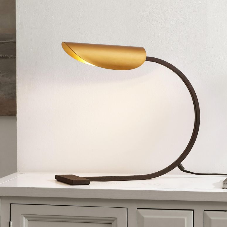 サファヴィヤ safavieh テーブルランプ サファビヤ サファヴィア SAFAVIEH Lighting Collection Mari Antique Gold/Rust 15-inch Table Task Lamp (LED Bulb Included) 【並行輸入品】