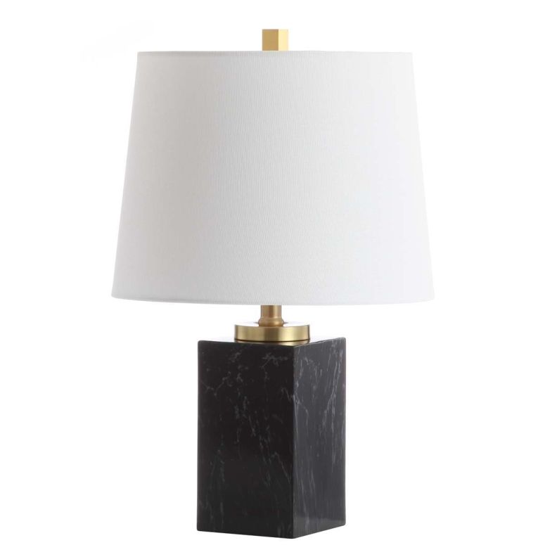 サファヴィヤ safavieh テーブルランプ サファビヤ サファヴィア Safavieh Lighting Collection Judson Black Marble Finish 21-inch Bedroom Living Room Home Office Desk Nightstand Table Lamp (LED Bulb Included) 【並行輸入品】｜MJ-MARKET