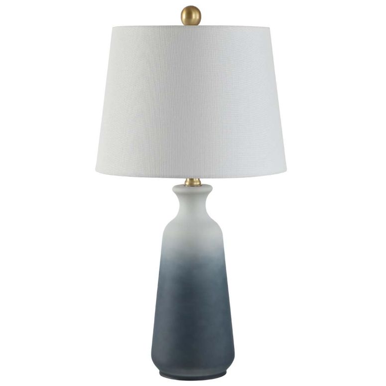サファヴィヤ safavieh テーブルランプ サファビヤ サファヴィア SAFAVIEH Lighting Collection Narem Modern Contemporary Ombre White/ Blue 23-inch Bedroom Living Room Home Office Desk Nightstand Table Lamp (LED Bulb Included) 【並行輸入品】 26,195円