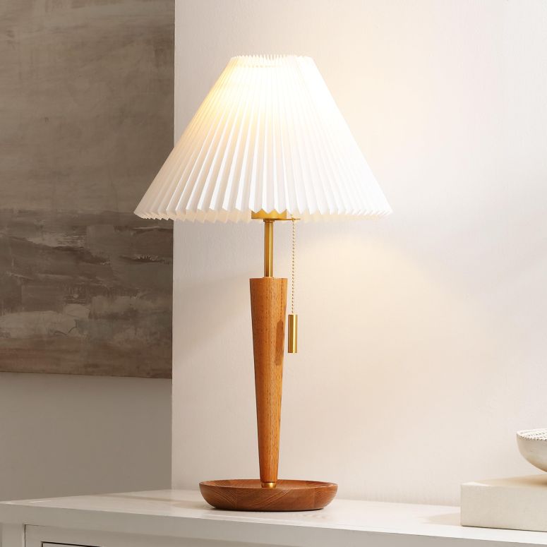 サファヴィヤ safavieh テーブルランプ サファビヤ サファヴィア SAFAVIEH Lighting Collection Ronny Wood Finish 23-inch Table Lamp (LED Bulb Included) 【並行輸入品】