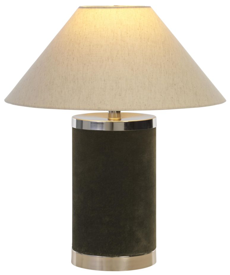 サファヴィヤ safavieh テーブルランプ サファビヤ サファヴィア SAFAVIEH Lighting Collection Sola 20-inch Olive Green Velvet Table Lamp (LED Bulb Included) 【並行輸入品】