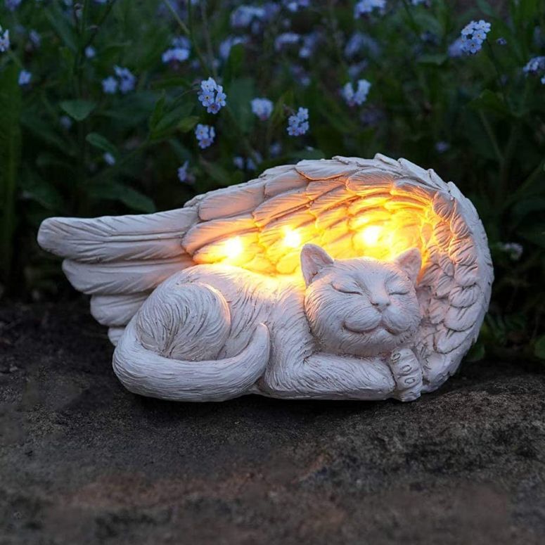 ガーデンライトLEDソーラーライト ソーラーパワー iHeartCats Forever My Guardian Angel Cat Memorial Garden Solar Light Gift 【並行輸入品】|MJ-MARKET