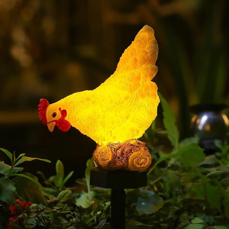 ガーデンライトLEDソーラーライト ソーラーパワー CHUANGFENG Outdoor Chicken Solar Lights: Garden Decor for Outside Patio Yard Cute Chicken Gifts for Housewarming Mother's Day Birthday 【並行輸入品】 10,850円