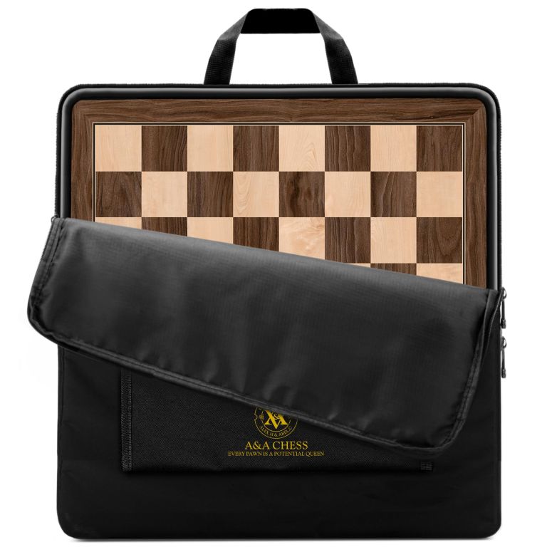 チェスセット A&A 18.875" Professional Wooden Tournament Chess Board/Walnut & Maple Inlaid / 2.0" Squares w/o Notation 【並行輸入品】｜MJ-MARKET