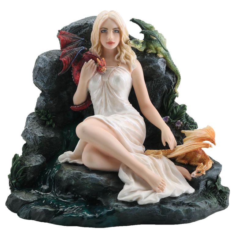 チェスセット Veronese Design 5 1/2 Inch Maiden and The Dragonlins Hand Painted Resin Sculpture 【並行輸入品】 23,532円