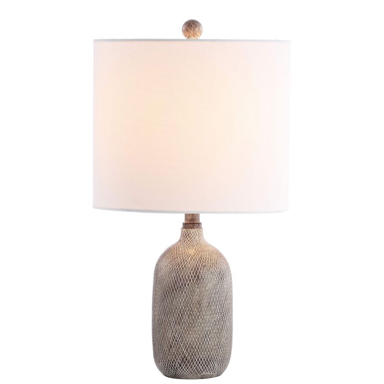 サファヴィヤ safavieh テーブルランプ サファビヤ サファヴィア SAFAVIEH Lighting Collection Alvaro Wash Grey 19-inch Bedroom Living Room Home Office Desk Nightstand Table Lamp (LED Bulb Included) 【並行輸入品】 22,330円