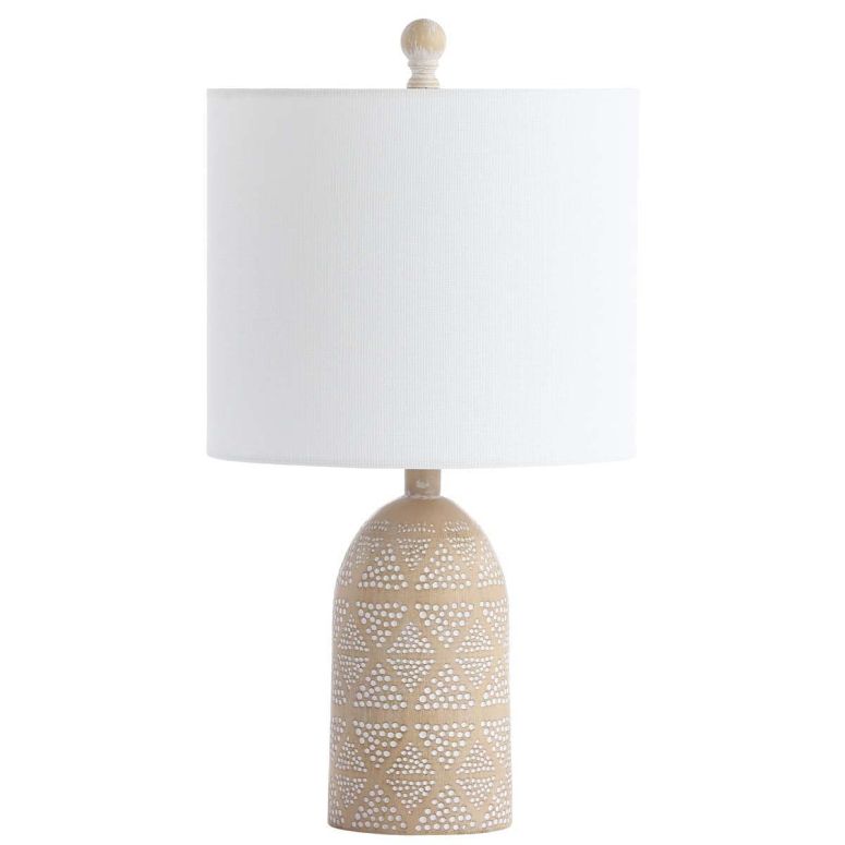 サファヴィヤ safavieh テーブルランプ サファビヤ サファヴィア Safavieh Lighting Collection Nava Brown 19-inch Bedroom Living Room Home Office Desk Nightstand Table Lamp (LED Bulb Included) 【並行輸入品】