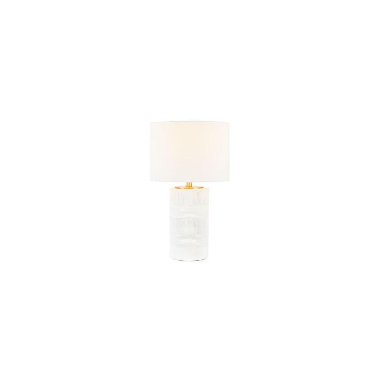 サファヴィヤ safavieh テーブルランプ サファビヤ サファヴィア SAFAVIEH Lighting Collection Weller White Textured 25-inch Cylinder Table Lamp (LED Bulb Included) 【並行輸入品】