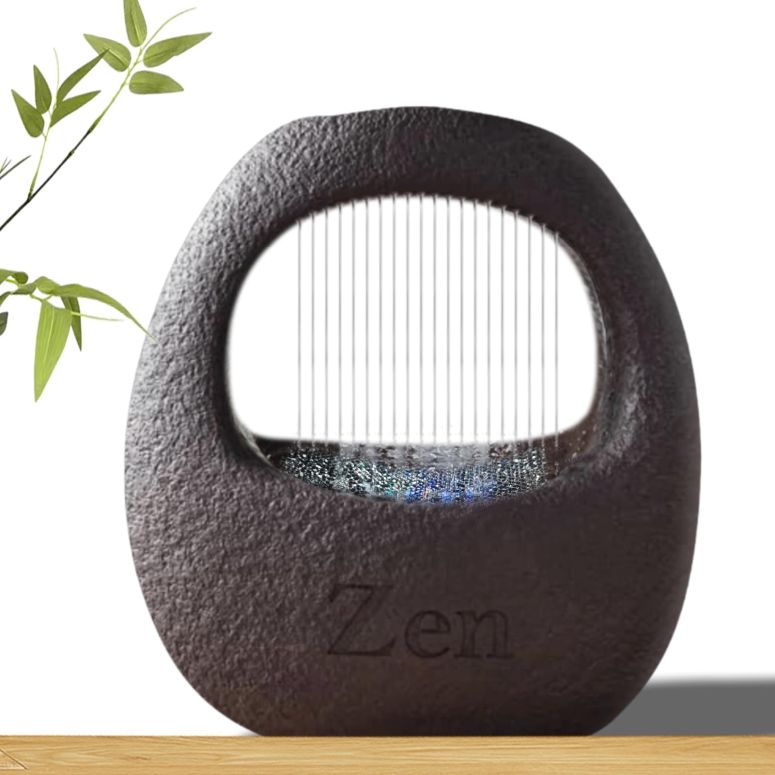 卓上 噴水 滝のオブジェ テーブルトップファウンテン インテリア噴水 Tabletop Fountain,Small Soothing Sound Machine with Relaxing Lights,Indoor Waterfall,Feng Shui Decor for Console Table,Office,Bedroom,Kitchen,7.8\\\