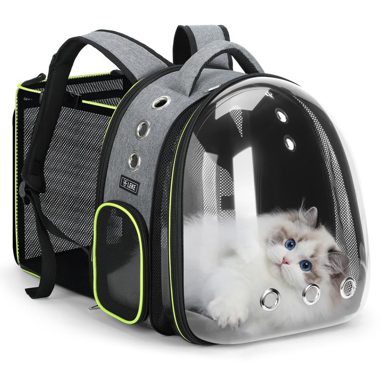 インコ 小鳥 バード トラベルキャリアー Lekereise Cat Bubble Backpack Carrier - Expandable Large Space Cat Backpack for Kitty Small Dog up to 18lbs, Transparent Pet Carrier for Travel, Hiking, Walking & Outdoor, Gray 【並行輸入品】 21,460円