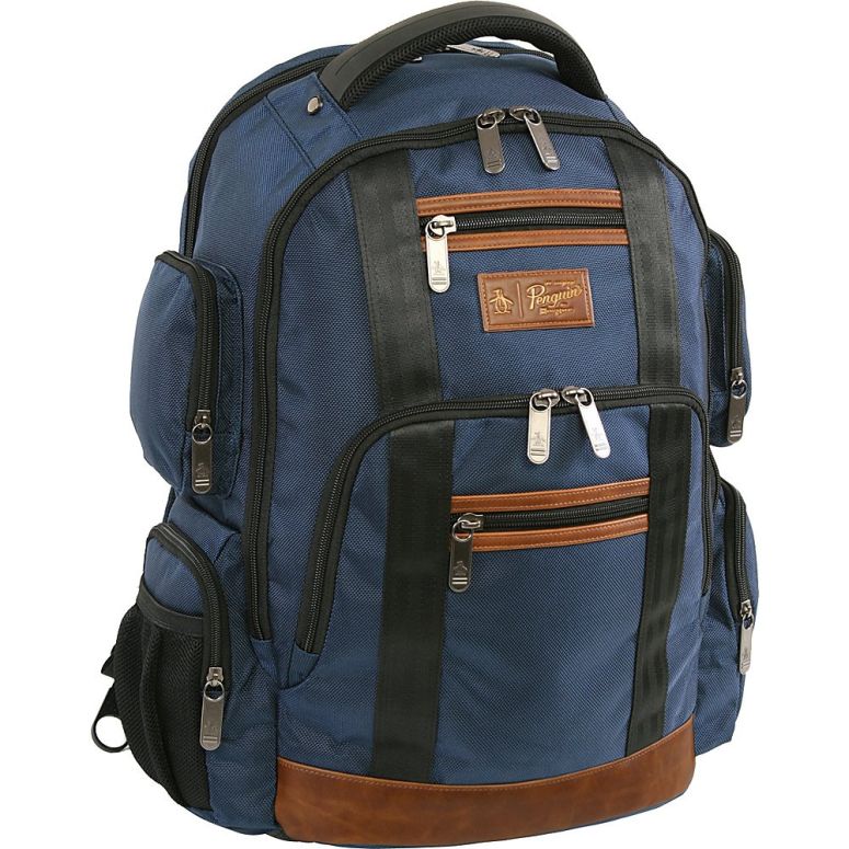 インコ 小鳥 バード トラベルキャリアー ORIGINAL PENGUIN Peterson Backpack Fits Most 15-inch Laptop and Notebook, Navy, One Size 【並行輸入品】