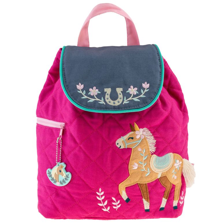 インコ 小鳥 バード トラベルキャリアー Stephen Joseph Unisex Kid's Quilted Backpack, Horse, One Size 【並行輸入品】