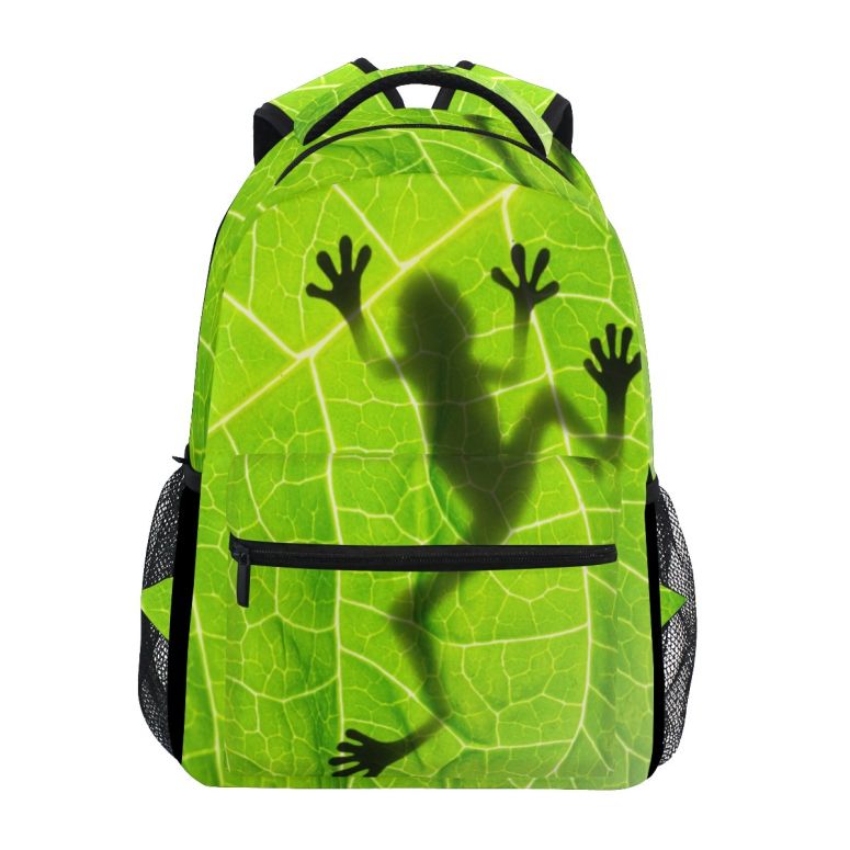 インコ 小鳥 バード トラベルキャリアー TropicalLife Amazon Rainforests Green Tree Frog Backpacks Bookbag Shoulder School Computer Hiking Gym Travel Casual Travel Daypack 【並行輸入品】