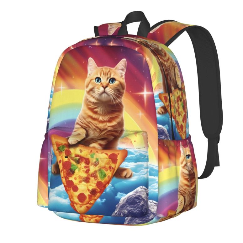 インコ 小鳥 バード トラベルキャリアー cfpolar 17 Inch Backpack Funny Pizza Cat Rainbow Laptop Bag Shoulder Bag School Bookbag Casual Daypack For Boys Girls 【並行輸入品】 14,700円
