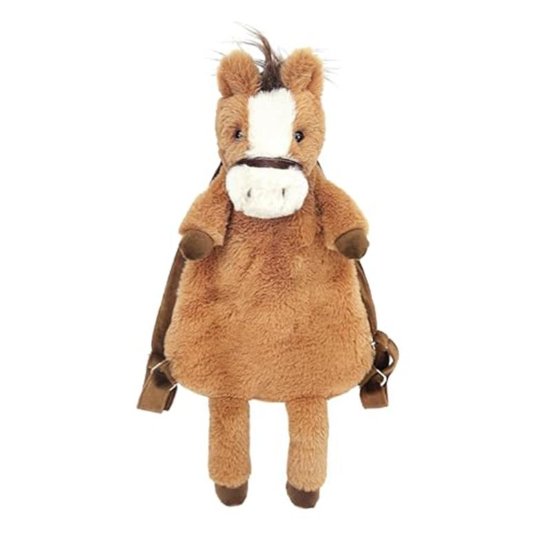 インコ 小鳥 バード トラベルキャリアー MON AMI Truffles Horse Soft Plush Backpack 21” Toddler Stuffed Animal Toy Bag for Boys/Girls, Kids Everyday Travel Backpack, Adjustable Straps 【並行輸入品】