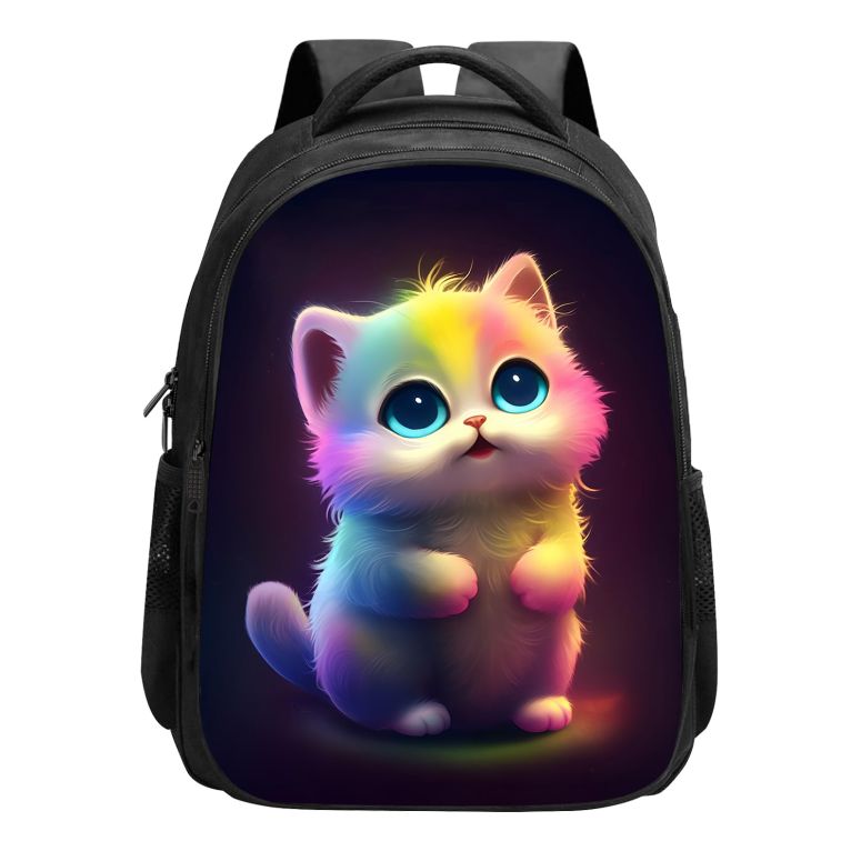 インコ 小鳥 バード トラベルキャリアー CBETF Cat Backpack for Girls Boys, Cute Cat Rainbow Colorful School Backpack Bookbag, 16 Inch Kindergarten Elementary School Backpack for School & Travel, Kawaii Kitten Cat Animal Print 【並行輸入品】 16,650円