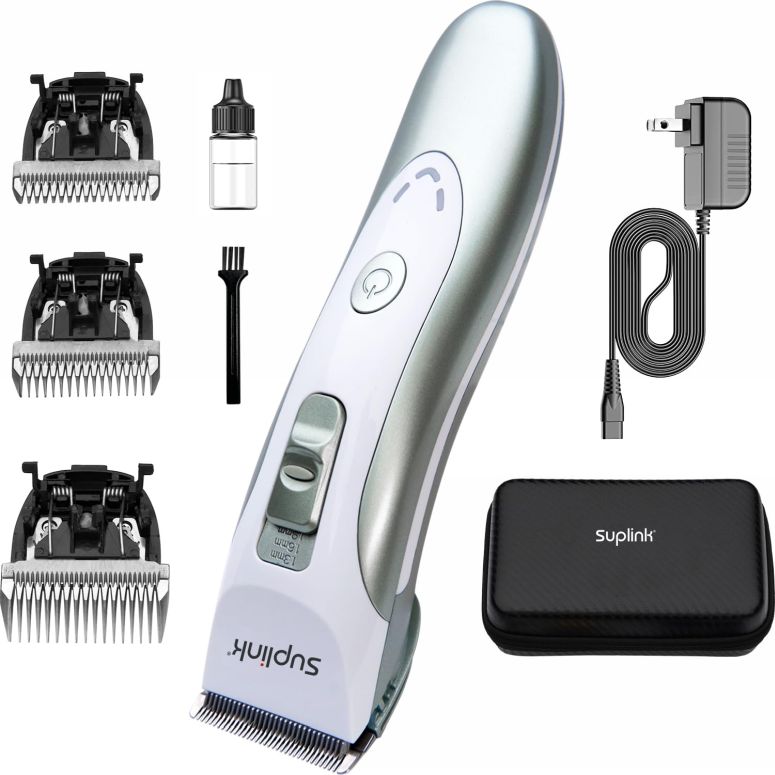 ペットバリカン suplink Dog Clippers,Professional Heavy Duty Dog Clipper for Grooming Thick Hair,Low Noise Dogs Grooming Kit with Detachable Blade(1mm、3mm、6mm、9mm) 【並行輸入品】|MJ-MARKET