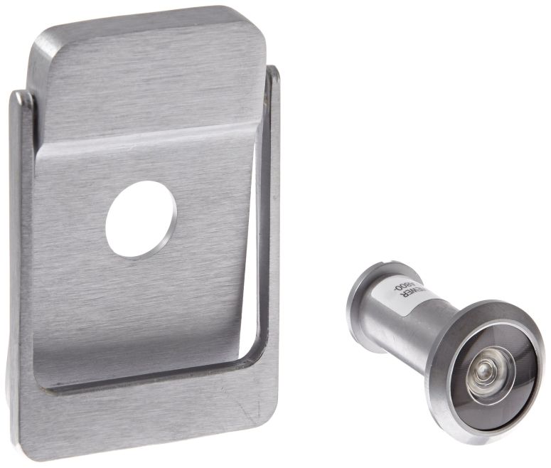 ドアノッカー Rockwood 614V.26D Brass Door Knocker with Door Viewer, 2-1/8\