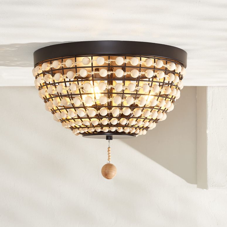 サファヴィヤ safavieh テーブルランプ サファビヤ サファヴィア SAFAVIEH Lighting Collection Bolson Modern Boho Bronze/Natural Flush Mount (LED Bulbs Included) 【並行輸入品】 34,645円