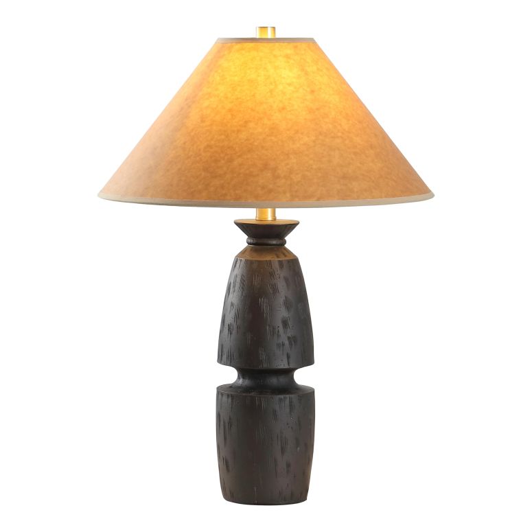サファヴィヤ safavieh テーブルランプ サファビヤ サファヴィア SAFAVIEH Lighting Collection Sola Black & Camel Brown Shade 24-inch Table Lamp for Bedroom, Living Room, Home Office, Desk, Nightstand (LED Bulb Included) 【並行輸入品】