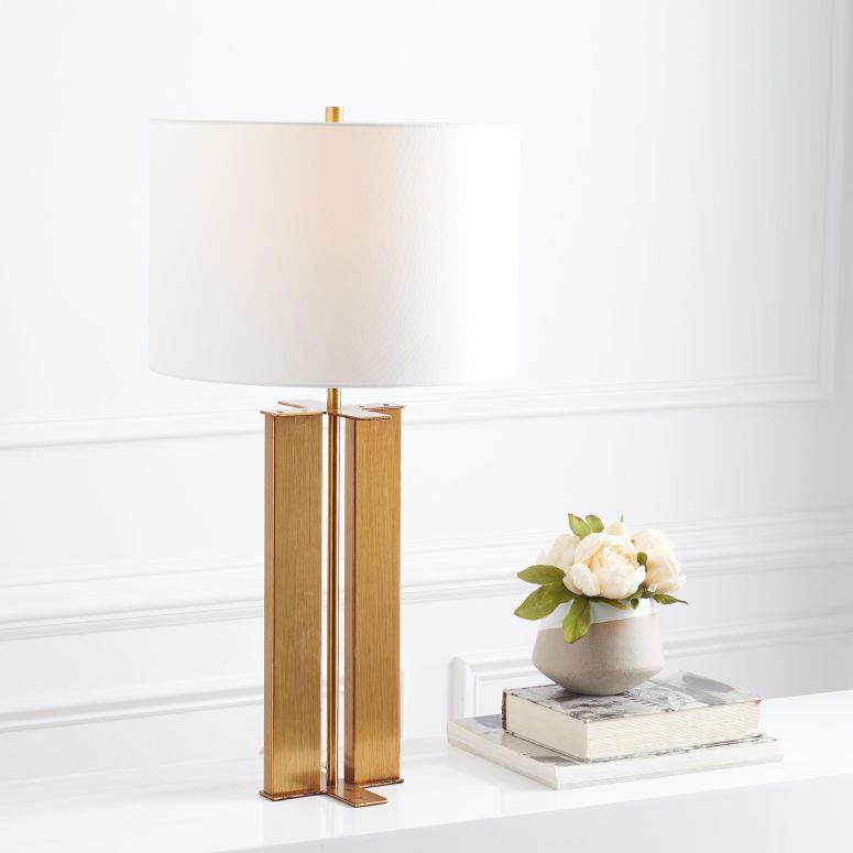 サファヴィヤ safavieh テーブルランプ サファビヤ サファヴィア SAFAVIEH Lighting Collection Vanya Antique Gold 28-inch Table Lamp (LED Bulb Included) 【並行輸入品】