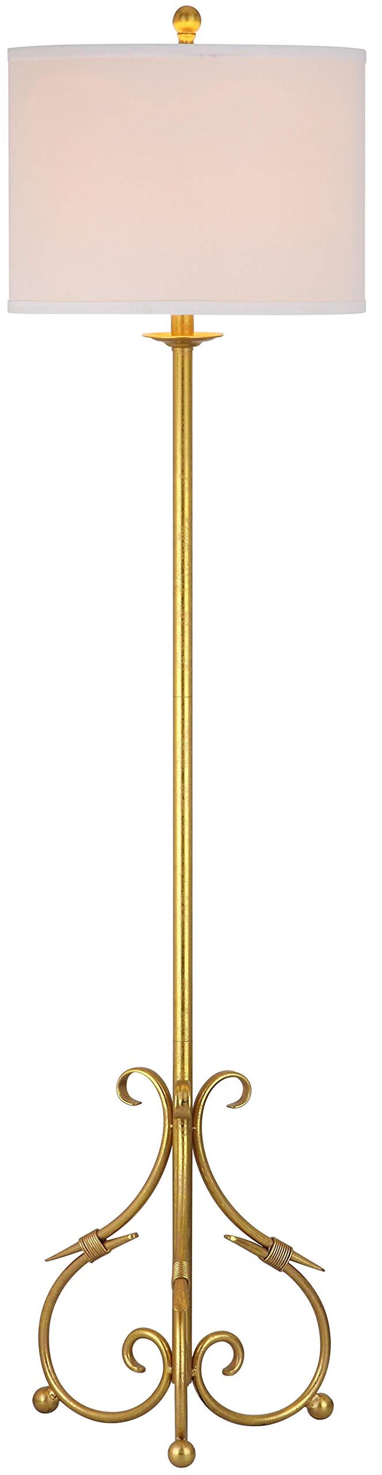 サファヴィヤ safavieh テーブルランプ サファビヤ サファヴィア SAFAVIEH Lighting Collection Elisa Baroque Farmhouse Antique Gold 60-inch Living Room Bedroom Home Office Standing Floor Lamp (LED Bulb Included) 【並行輸入品】|MJ-MARKET