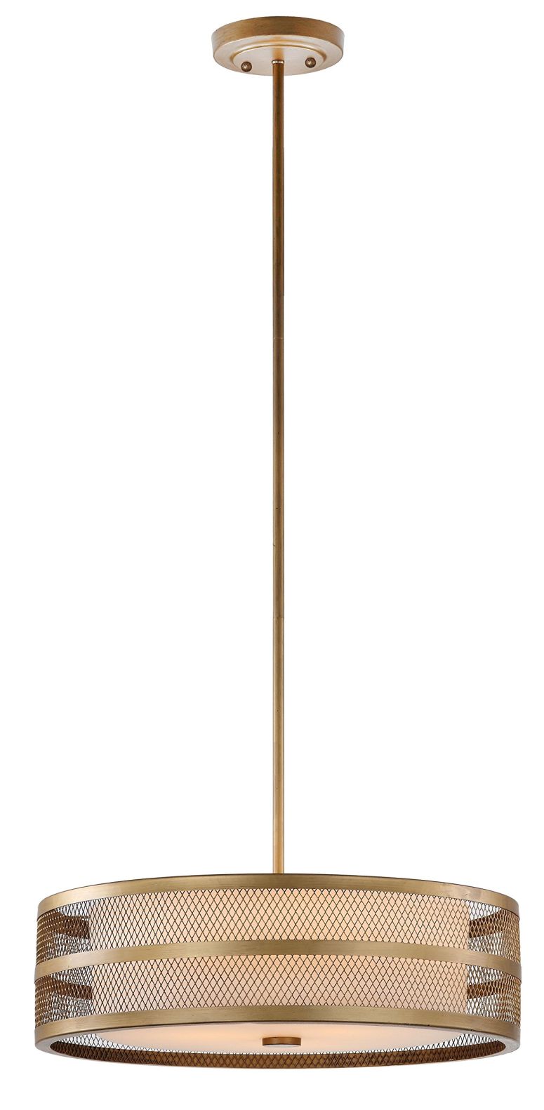 サファヴィヤ safavieh テーブルランプ サファビヤ サファヴィア SAFAVIEH Lighting Collection Greta Veil Antique Gold 20-inch Diameter Adjustable Drum Pendant Light Fixture (LED Bulbs Included) 【並行輸入品】