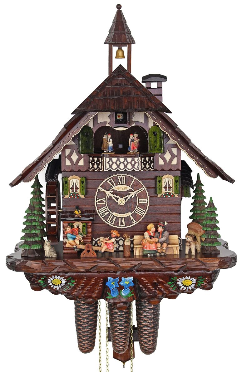 飾りもの時辰儀 今めかしい HerrZeit by Adolf Herr Cuckoo Clock - Happy Family 【並行輸入品】