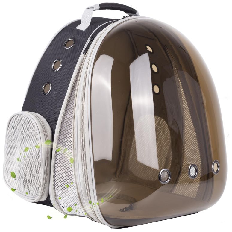 インコ 小鳥 バード トラベルキャリアー Front Expandable Cat Backpack Carrier, Fit up to 20 lbs, Polarized Tinted Brown Bubble Window Pet Carrier Backpack for Large Fat Cat and Small Puppy 【並行輸入品】 16,614円