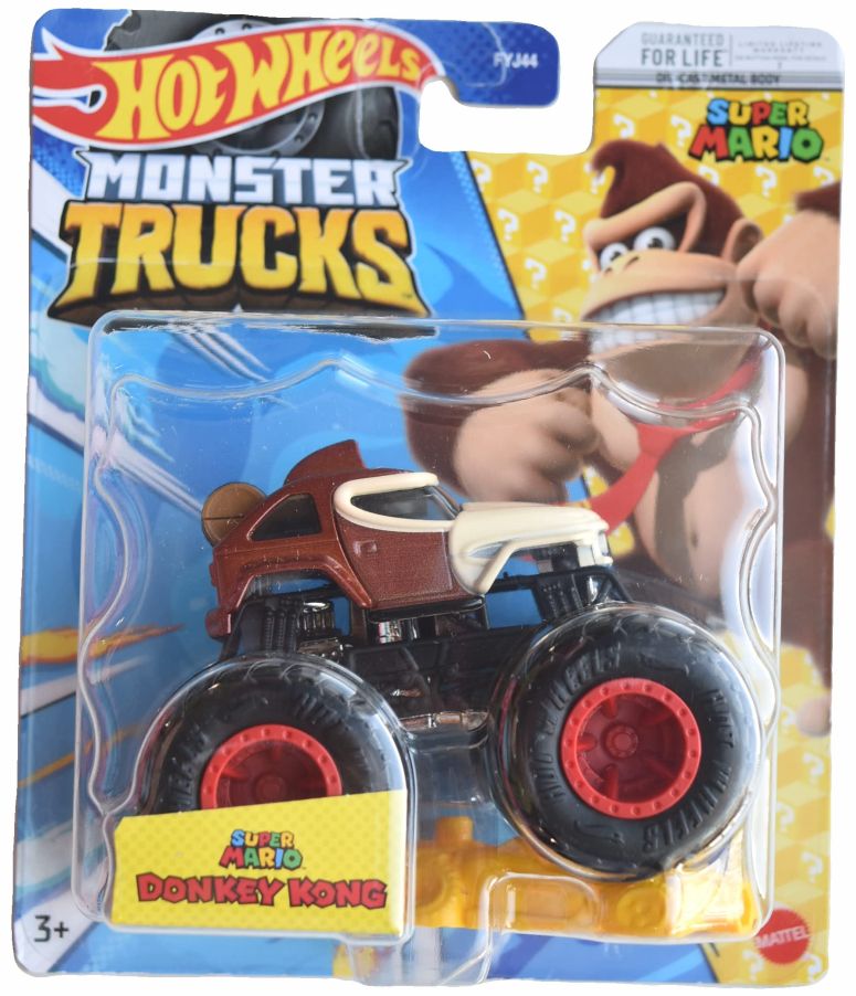 ホットウィール モンスタートラック Hot Wheels Monster Trucks Donkey Kong, 2023 Connect and Crash Car 【並行輸入品】｜MJ-MARKET