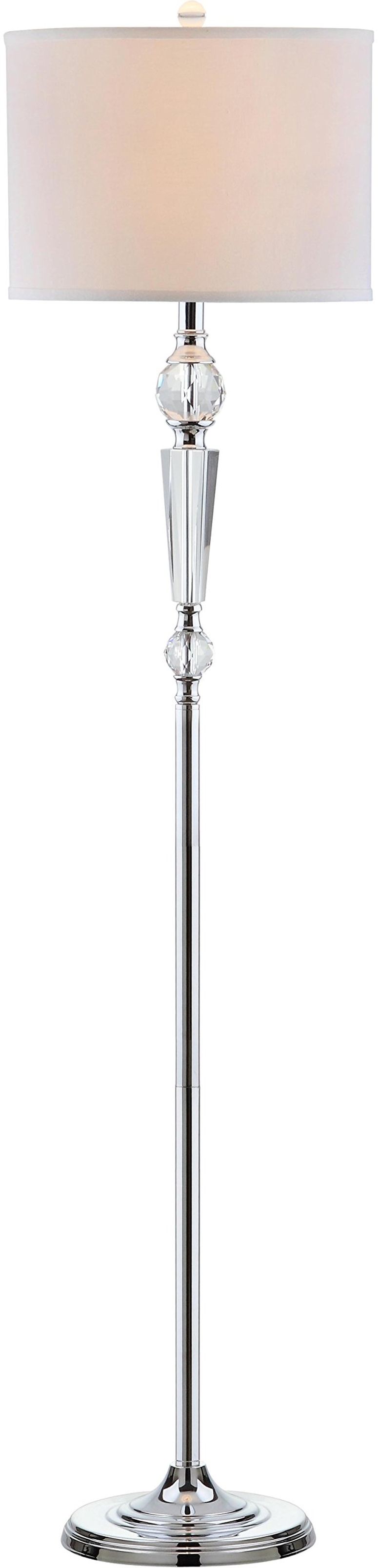 サファヴィヤ safavieh 速見表照明ランプ サファビヤ サファヴィア SAFAVIEH Lighting Collection Savannah Clear Crystal/ Chrome 60-inch Living Room Bedroom Home Office Standing Floor Lamp (LED Bulb Included) 【並行輸入品】 ライト・照明器具-インテリア・寝具・収納