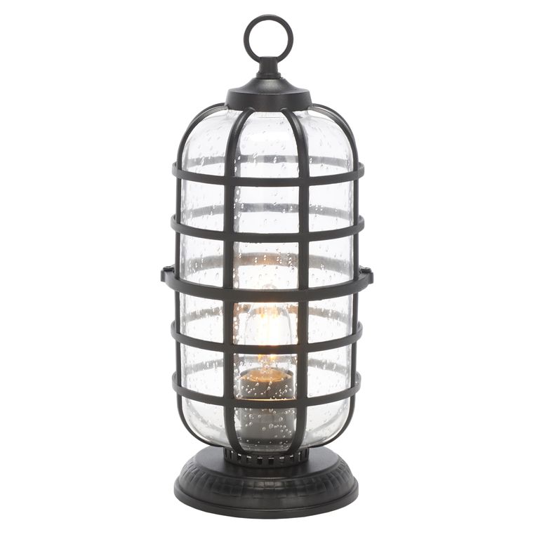 サファヴィヤ safavieh テーブルランプ サファビヤ サファヴィア SAFAVIEH Lighting Collection Rigel Black Outdoor 13-inch Table Lamp (LED Bulb Included) 【並行輸入品】