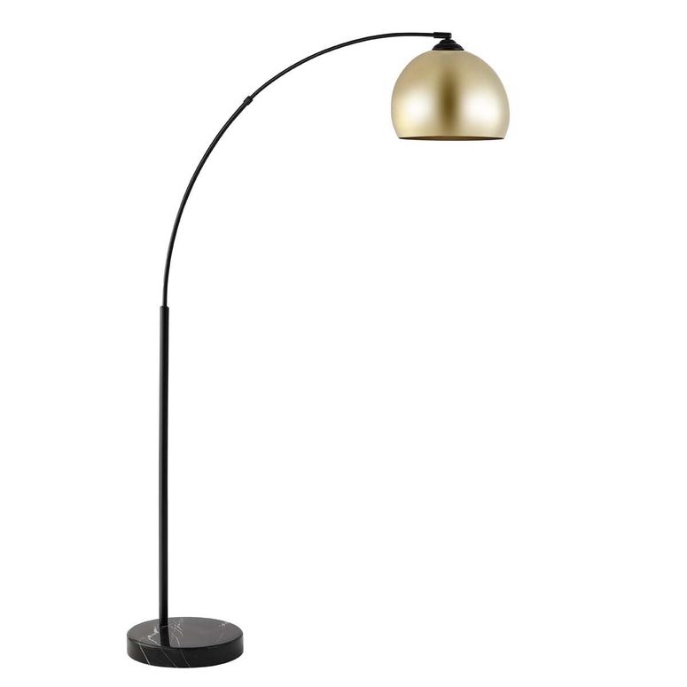 サファヴィヤ safavieh 一覧表照明ランプ サファビヤ サファヴィア Safavieh Lighting Collection Glarien Mid-Century 70-inch Gold/Black Arc Floor Lamp (LED Bulb Included) 【並行輸入品】