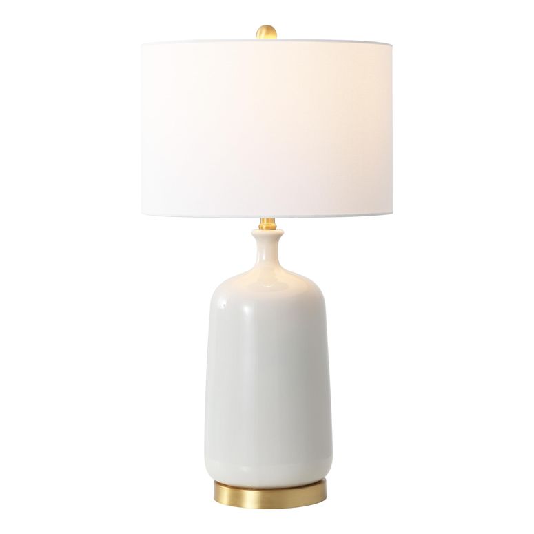 サファヴィヤ safavieh テーブルランプ サファビヤ サファヴィア SAFAVIEH Lighting Collection Stevie 28-inch Cream/Brass Ceramic Table Lamp (LED Bulb Included) 【並行輸入品】