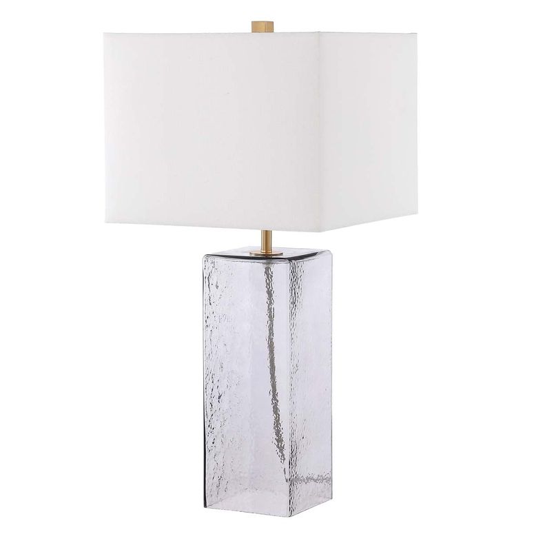サファヴィヤ safavieh テーブルランプ サファビヤ サファヴィア SAFAVIEH Lighting Collection Memris Coastal Contemporary Grey Glass 28-inch Table Lamp (LED Bulb Included) 【並行輸入品】