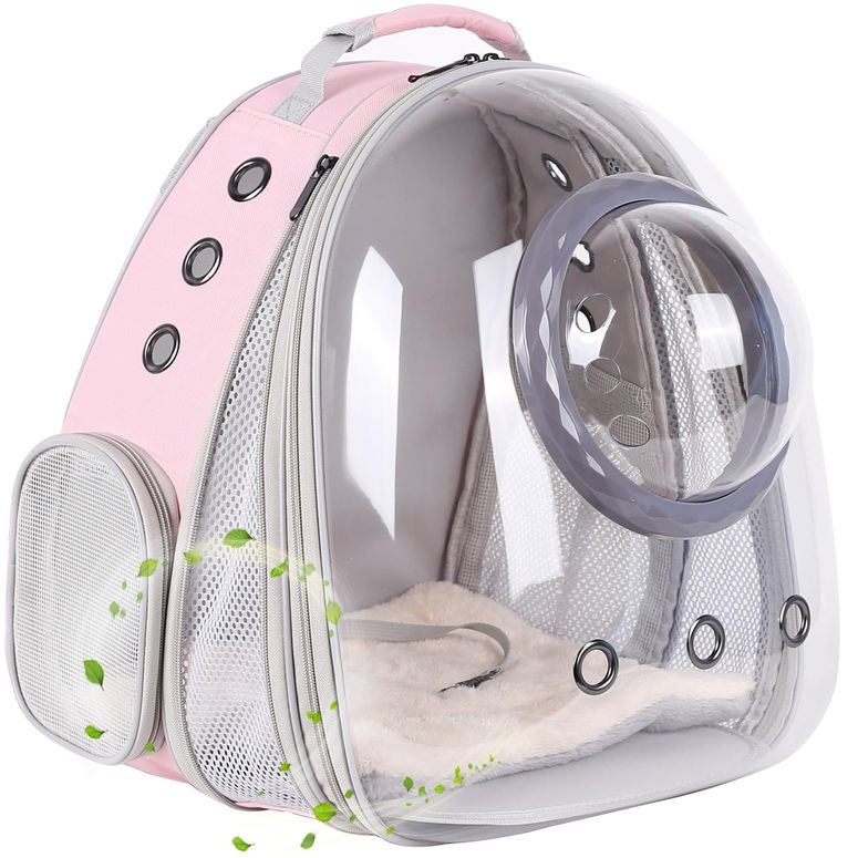 インコ 小鳥 バード トラベルキャリアー Cat Backpack Carrier, Space Capsule Astronaut Clear Bubble Front Extension to Carry Transport Cat Small Puppy Bunny, 20 Pounds Cat Bookbag 【並行輸入品】