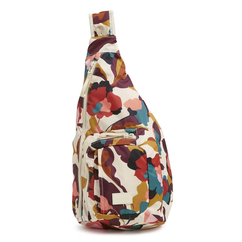インコ 小鳥 バード トラベルキャリアー Ripstop Sling Backpack, Immersed Blooms Jewel, One Size 【並行輸入品】
