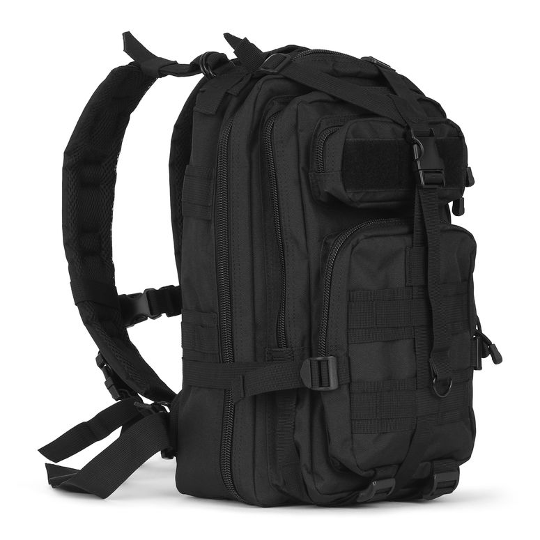 インコ 小鳥 バード トラベルキャリアー Gorilla Paks 30L Black Tactical Backpack - MOLLE Military Bug Out Bag, Small Survival Rucksack & EDC Daypack for Hunting, Hiking, Camping, Travel - Outdoor Gear for Men & Women 【並行輸入品】