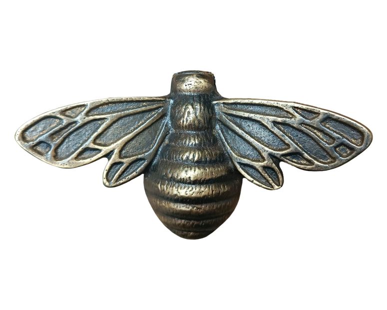 部屋の入り口ラッパー Solid Brass Bee Door Knocker,6.3 Inches Wide,3.5 inches Tall (Antique Bronze) 【並行輸入品】