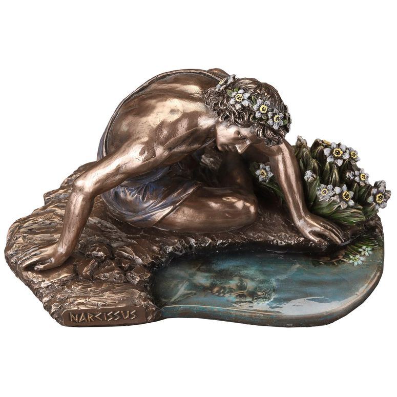 チェスセット Veronese Design 6 3/4 Inch Narcissus and his Reflection Cold Cast Resin Bronze Finish Sculpture 【並行輸入品】 25,350円