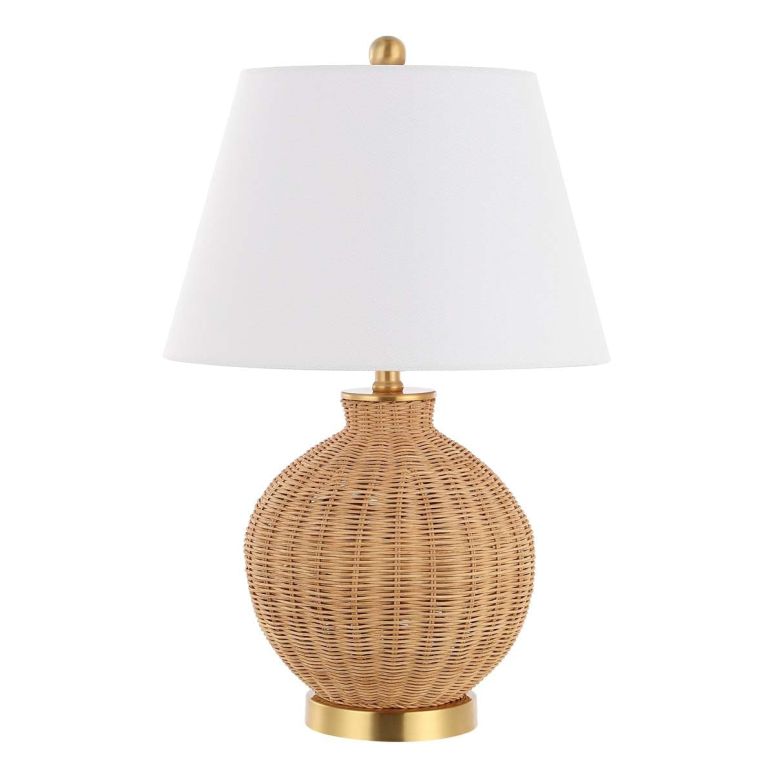 サファヴィヤ safavieh テーブルランプ サファビヤ サファヴィア SAFAVIEH Lighting Collection Nobuo Natural/Brass 23-inch Table Lamp (LED Bulb Included) 【並行輸入品】|MJ-MARKET