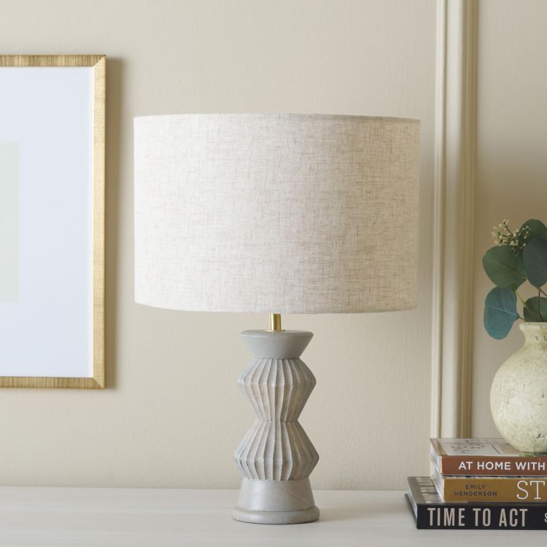 サファヴィヤ safavieh テーブルランプ サファビヤ サファヴィア SAFAVIEH Lighting Collection Isano Grey 17-inch Table Lamp (LED Bulb Included) 【並行輸入品】