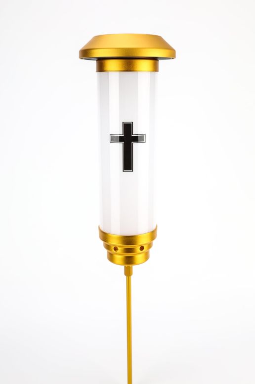 ガーデンライトLEDソーラーライト ソーラーパワー OURMEMO Solar Cross for Cemetery Grave,Solar Lighted Cross Garden Stake Outdoor Lights, for Loss of Loved One,White(Jesus Cross) 【並行輸入品】 24,992円