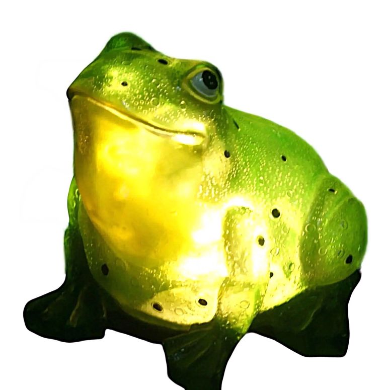 園地ともし火LEDソーラーともし火 ソーラー力強さ TIAAN Garden Decor, Garden Solar Light, 157807 Solar Powered Outdoor LED Light, Frog with LED Glowing Shells 【並行輸入品】
