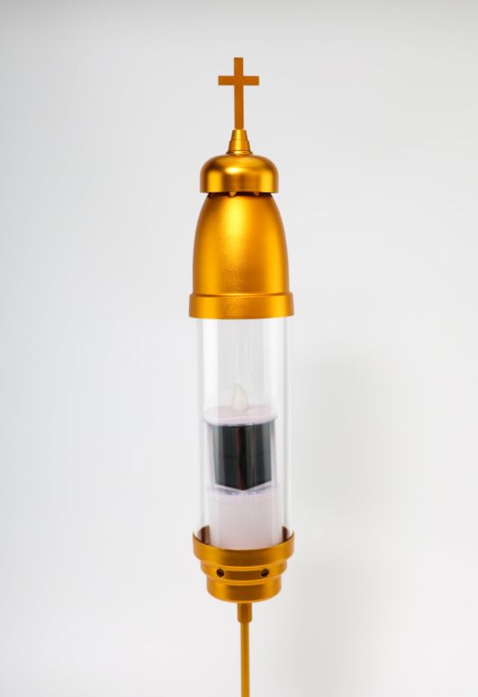 園地ともし火LEDソーラーともし火 ソーラー力強さ OURMEMO Cemetery Solar Lights for Grave,Includes 2.5\