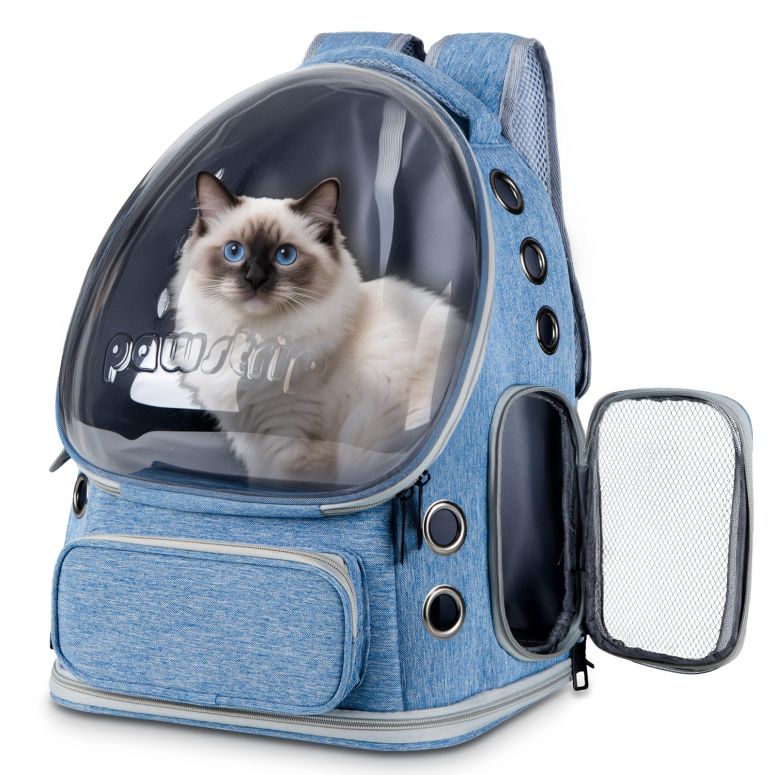 インコ 小鳥 バード トラベルキャリアー Pawstrip Cat Backpack Carrier with Large Space Bubble Window, Airline Approved Breathable Pet Carrier for Small Dogs Cats up to 15lbs, Foldable for Travel Hiking & Outdoor Use 【並行輸入品】｜MJ-MARKET