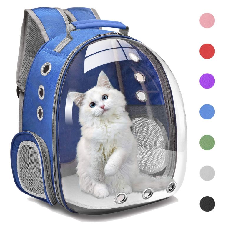 インコ 小鳥 バード トラベルキャリアー Henkelion Cat Backpack Carrier Bubble Carrying Bag, Small Dog Backpack Carrier for Small Medium Dogs Cats, Space Capsule Pet Carrier Dog Hiking Backpack, Airline Approved Travel Carrier - Navy 【並行輸入品】｜MJ-MARKET
